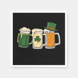 Servilleta De Papel Cerveza Irlandesa Bandera de Irlanda Día de San Pa