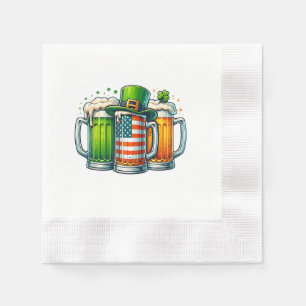 Servilleta De Papel Cerveza Irlandesa Irlanda Día de San Patricio Fies