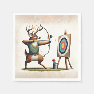 Servilleta De Papel Cerveza negra con arco y flecha