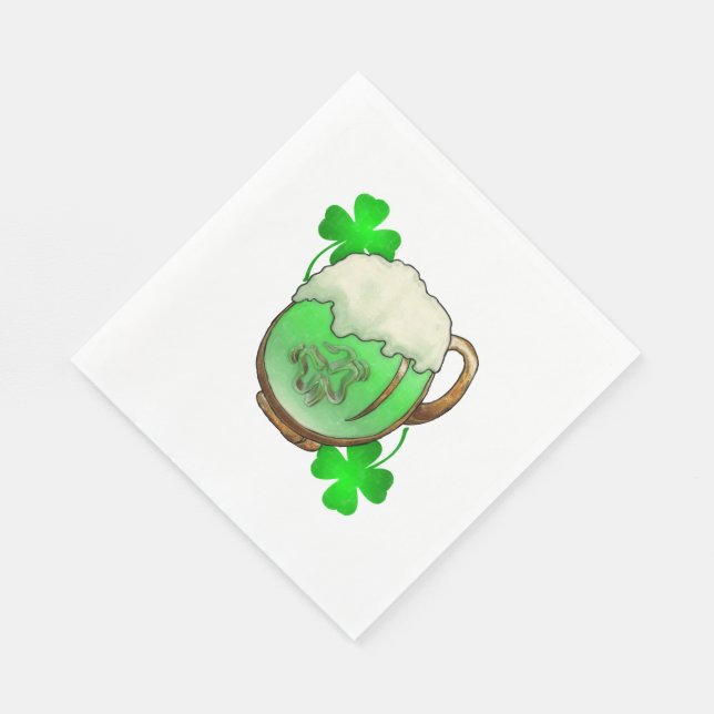 Servilleta De Papel Cerveza verde (Esquina)