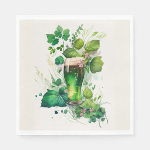 Servilleta De Papel Cerveza Verde Irlandesa En Ivy
