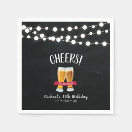 Servilleta De Papel Cervezas de Salud | Adulto Rústico 40 Fiesta de cu
