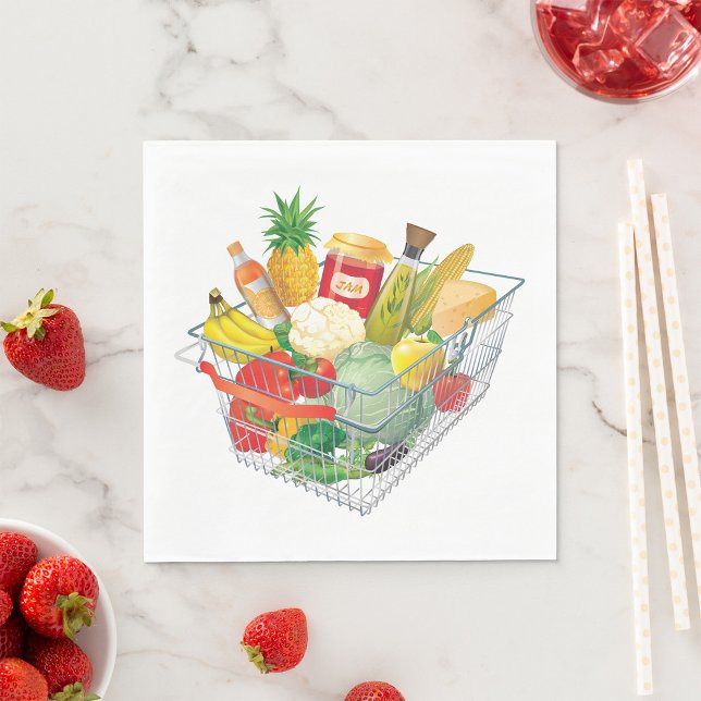 Servilleta De Papel Cesta de compras de supermercados (Subido por el creador)