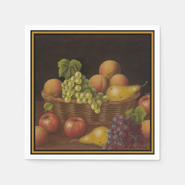 Servilleta De Papel Cesta de frutas (Anverso)