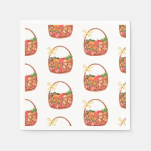 Servilleta De Papel Cesta de frutas y verduras lindo