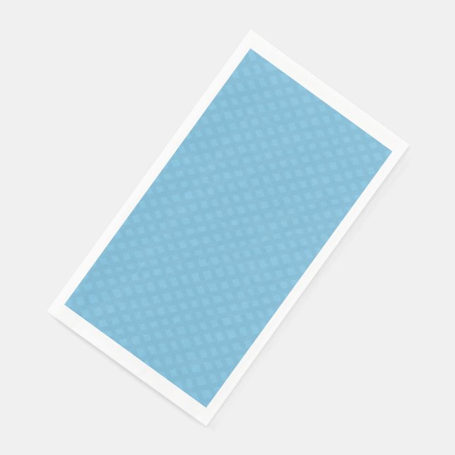 Servilleta De Papel Cesta de mezclilla azul Tonos de celosía (Esquina)