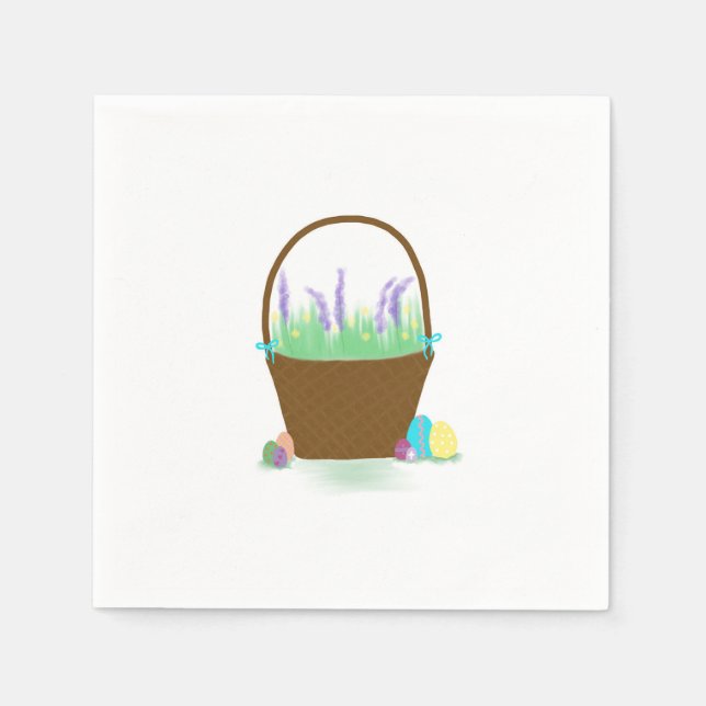 Servilleta De Papel ¡Cesta de Pascua! (Anverso)