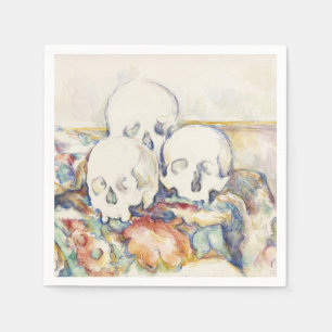 Servilleta De Papel Cezanne Los tres cráneos Póster de arte vintage
