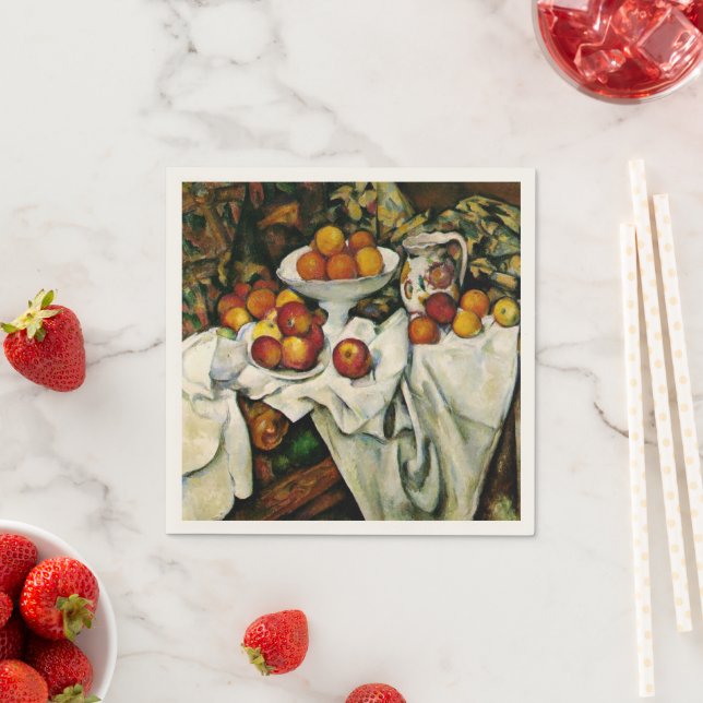 Servilleta De Papel Cezanne - manzanas y Naranjas (In situ)