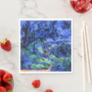 Servilleta De Papel Cezanne - Paisaje azul