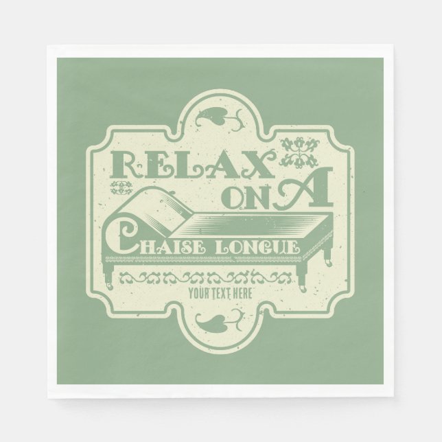 Servilleta De Papel Chaise Longue (Anverso)