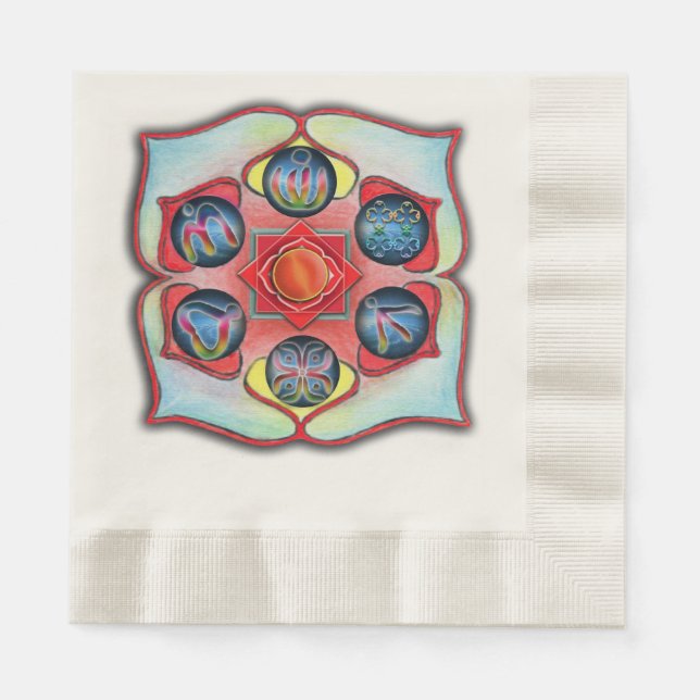Servilleta De Papel Chakra base (Anverso)