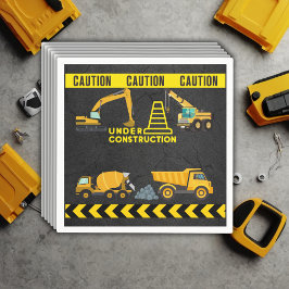 Servilleta De Papel Chalkboard en construcción Baby Shower