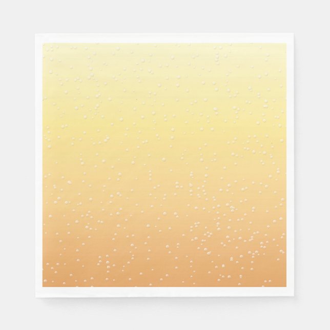 Servilleta De Papel Champagne con burbujas pequeñas (Anverso)