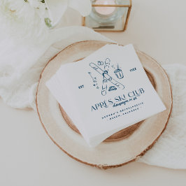 Servilleta De Papel Champagne con hielo | Après Ski Winter Bachelorett