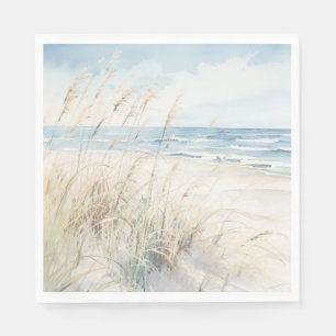 Servilleta De Papel Champán Nupcial Acuarela Moderna de Costa