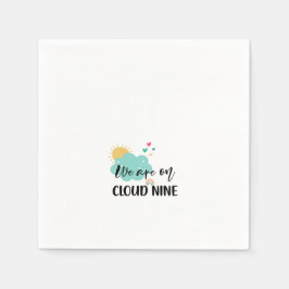 Servilleta De Papel Champán para la lluvia de bebé en Cloud Nine