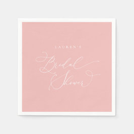 Servilleta De Papel Champán Rubor Moderna Bridal Shower