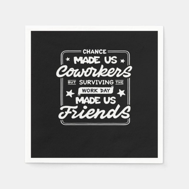 Servilleta De Papel Chance Hizo Clásico A Los Coworkers De Ee. Uu. (Anverso)