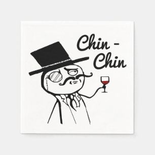 Servilleta De Papel Chap De Sombrero Superior Tostada Chin Chin