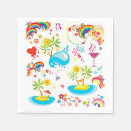 Servilleta De Papel Chapoteo de Verano