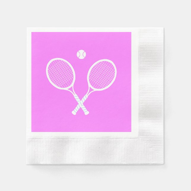 Servilleta De Papel Chaquetas de tenis Fiesta rosa profundo (Anverso)