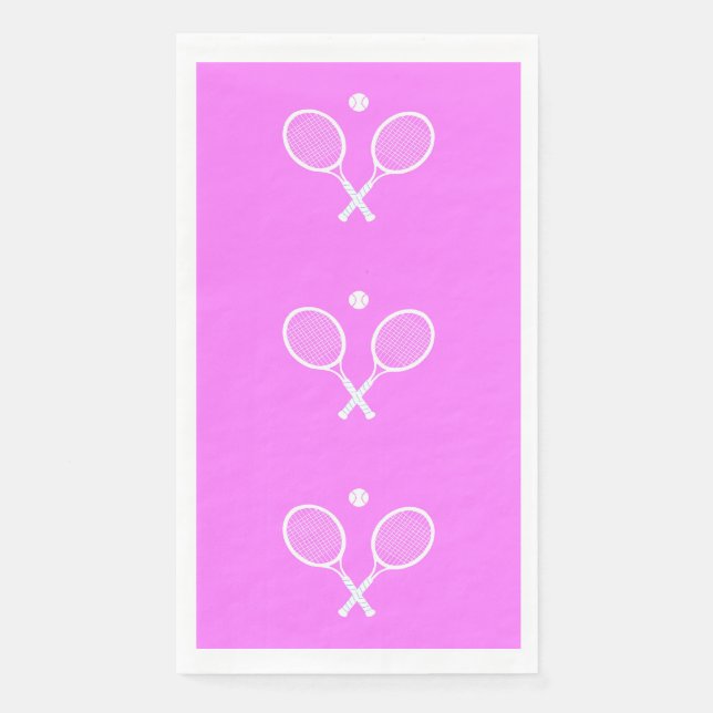 Servilleta De Papel Chaquetas de tenis Fiesta rosa profundo (Anverso)