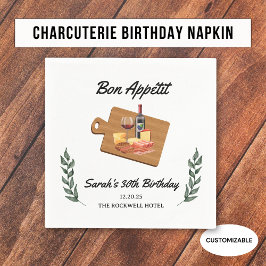 Servilleta De Papel Charcuterie y fiesta de cumpleaños del picnic de v