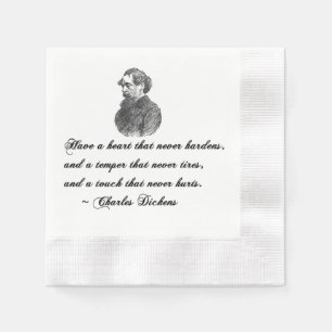 Servilleta De Papel Charles Dickens nuestra cita del amigo mutuo