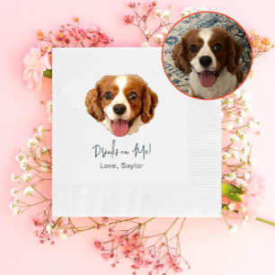 Servilleta De Papel Charles Spaniel Dog Bebe Sobre Mí Personalizada