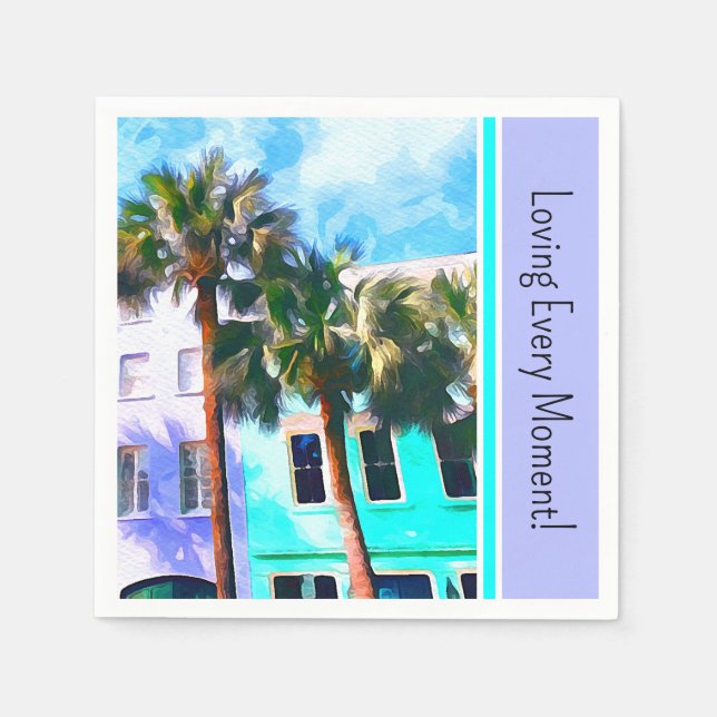 Servilleta De Papel Charleston Bachelorette Party Papel Napkin (Anverso)