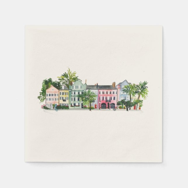 Servilleta De Papel Charleston Carolina del Sur (Anverso)
