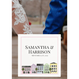 Servilleta De Papel Charleston Fila Arcoiris Boda personalizada