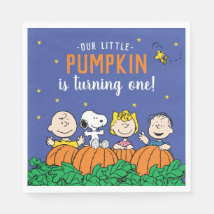 Servilleta De Papel Charlie Brown y Calabaza de Pandillas Primer Cumpl