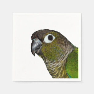 Servilleta De Papel Cheeked verde Conure