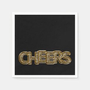 Servilleta De Papel CHEERS Leopard Print Balloon Celebration Moda Dive