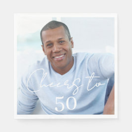 Servilleta De Papel Cheers photo birthday party luncheon