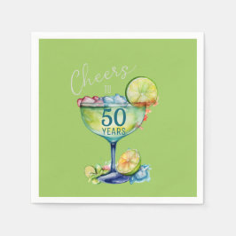 Servilleta De Papel Cheers to 50 Years Milestone Birthday 