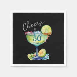 Servilleta De Papel Cheers to 50 Years Milestone Birthday 