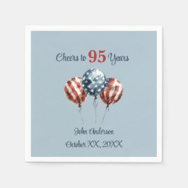 Servilleta De Papel Cheers to 95 Years Birthday Party