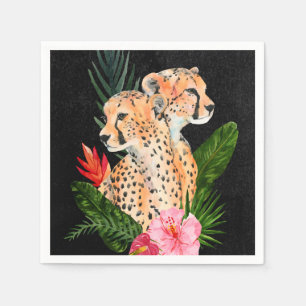 Servilleta De Papel Cheetah Bouquet