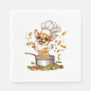 Servilleta De Papel Chef Chihuahua � Maestro Canino Culinario