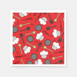 Servilleta De Papel Chef Cocinar Niños Fiesta de Cumpleaños