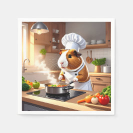 Servilleta De Papel Chef de cerdo de Guinea