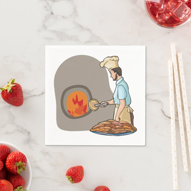 Servilleta De Papel Chef de Horno de Pizza de Leña (Subido por el creador)