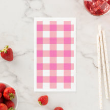 Cheques rosados grandes de Gingham Plaid