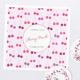 Servilleta De Papel Cherry Baby Shower Pink