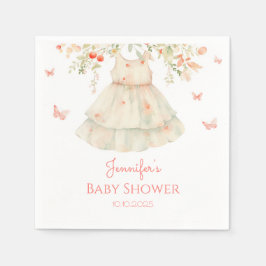 Servilleta De Papel Cherry Blossom Clothesline Baby Shower