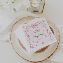 Cherry Bow Baby Shower 