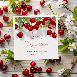 Servilleta De Papel Cherry Bridal Shower